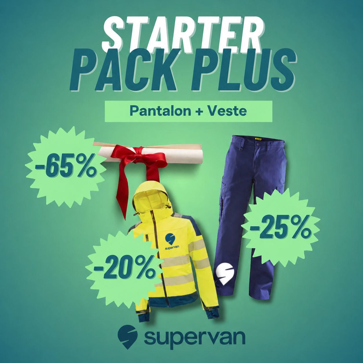 Starter Pack PLUS - Frais de dossier et d'activation + Veste + pantalon (50€ TTC remboursés dès la première course)