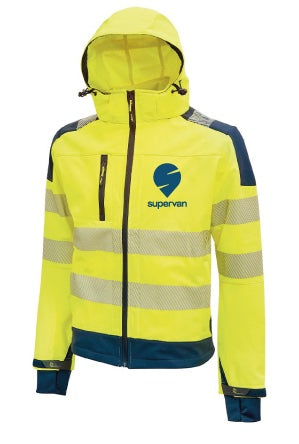 Veste Supervan - Softshell imperméable et respirant - Haute visibilité